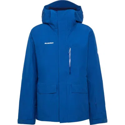 Mammut Fall Line Hs Thermo Hooded Jacket In Blue