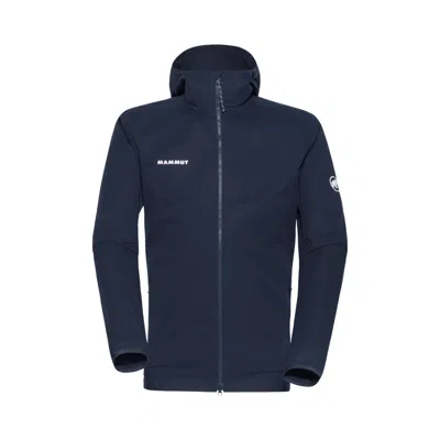 Pre-owned Mammut Granite So Hooded Jacket 'marine' | Blue | Men's Size L