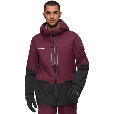 Mammut Haldigrat Hs Hooded Jacket In Burgundy