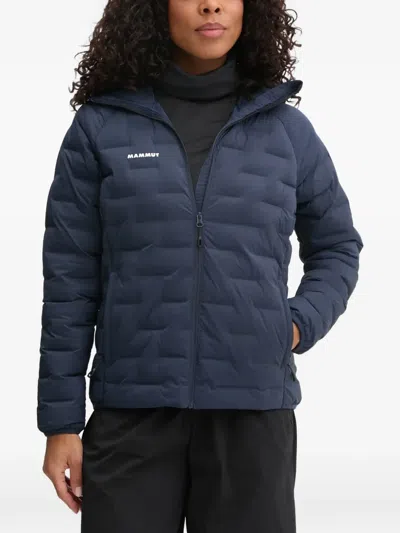 Mammut Hooded Zip Jacket In Blue