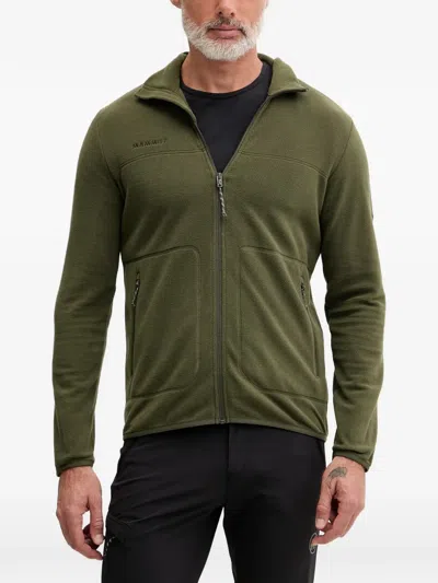 Mammut Innominata Light ml Logo-embroidered Zip-up Jacket In Green