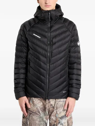 Mammut Logo Hooded Jacket In Black