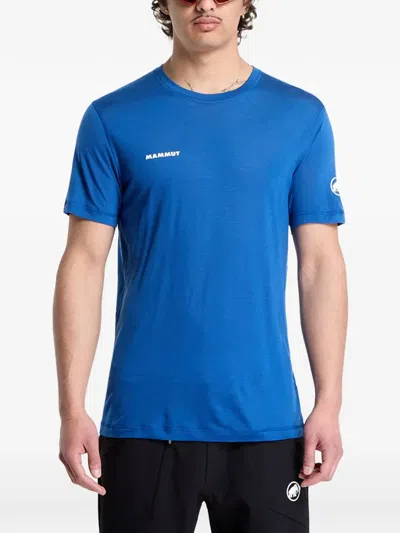 Mammut Logo-print Short-sleeve T-shirt In Blue
