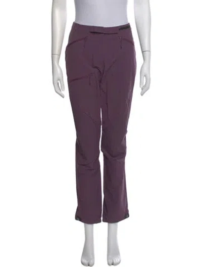 Pre-owned Mammut Nylon Straight Leg Pants In Purple