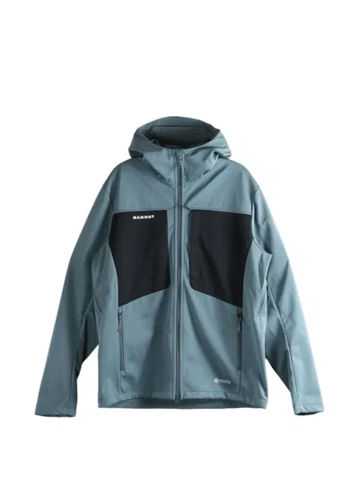 Mammut Panelled Hooded Jacket In Blue
