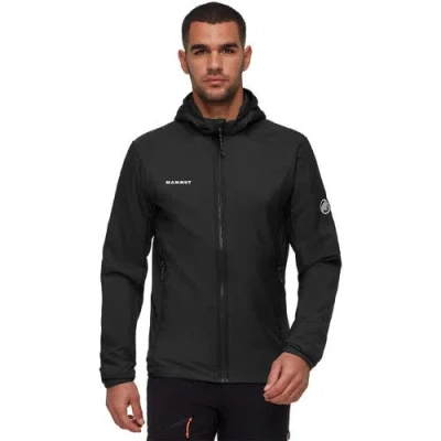 Mammut Rime Air In Hybrid Hooded Jacket In Black