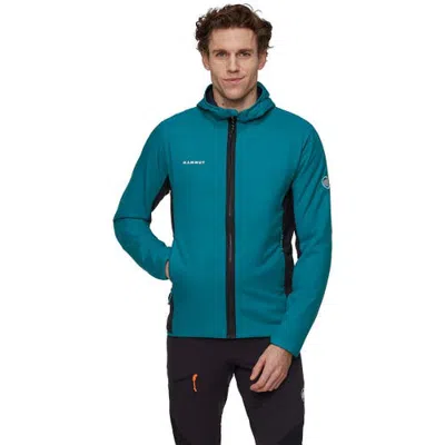 Mammut Rime Air In Hybrid Hooded Jacket In Blue