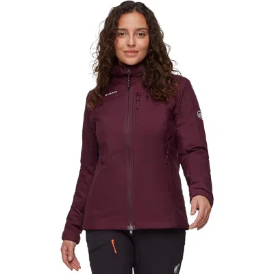 Mammut Rime In Hooded Jacket In Burgundy