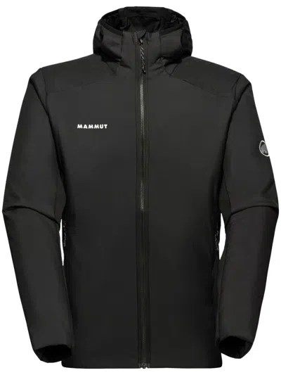 Mammut Rime Light In Hybrid Hooded Jacket In Black