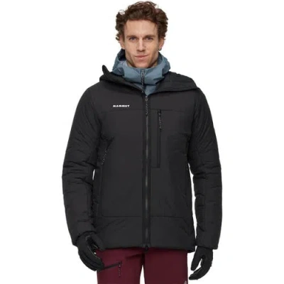Mammut Rime Pro Belay In Hooded Jacket In Black