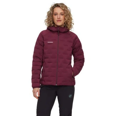 Mammut Sender In Hooded Jacket In Burgundy