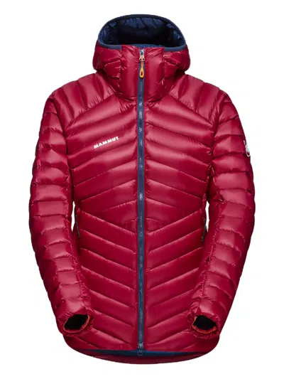 Mammut Sender In Hooded Quilted Jacket In Red