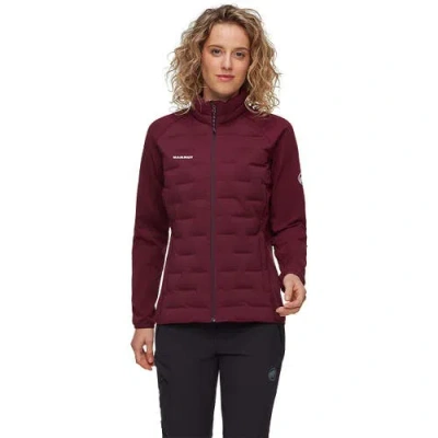 Mammut Sender In Hybrid Jacket In Burgundy