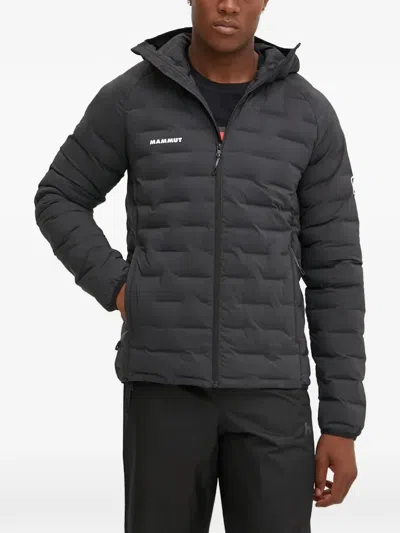 Mammut Sender In Zip-up Hooded Jacket In Black