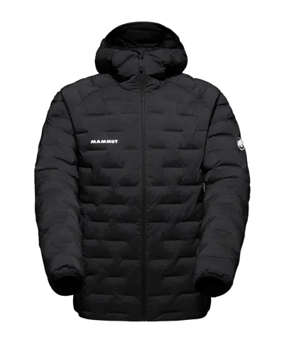 Mammut Sender In Zip-up Hooded Jacket In Black