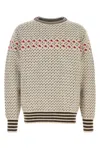 Mammut Embroidered Wool Sweater In Neutral