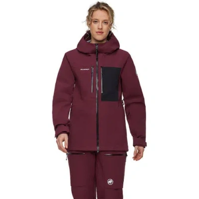 Mammut Stoney Hs Hooded Jacket In Burgundy