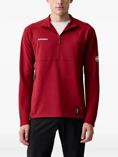 Mammut Taiss ml Quarter-zip Raglan-sleeve Sweater In Red