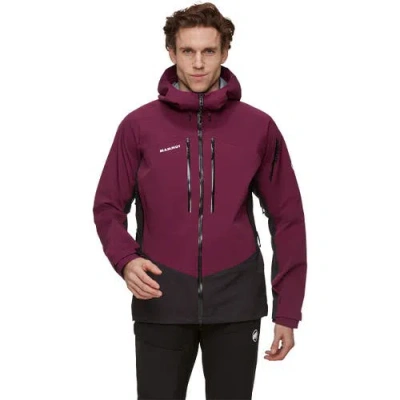 Mammut Taiss Pro Hs Hooded Jacket In Burgundy