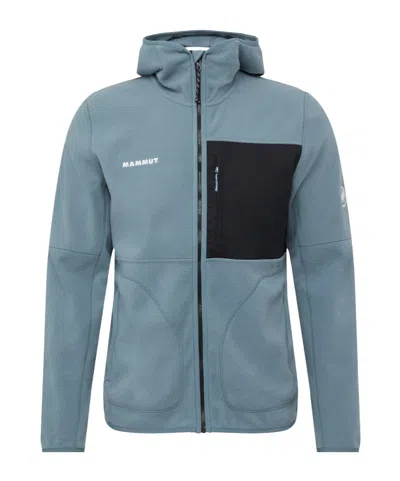 Mammut Tamaro Logo-embroidered Fleece Jacket In Blue