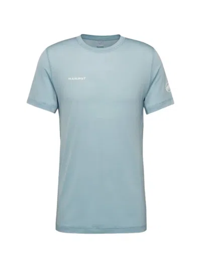 Mammut Tree Wool Logo-print Short-sleeve T-shirt In Blue