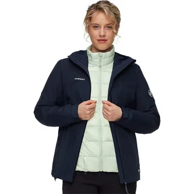 Mammut Treeline 3-in-1 Hs Hooded Jacket In Blue
