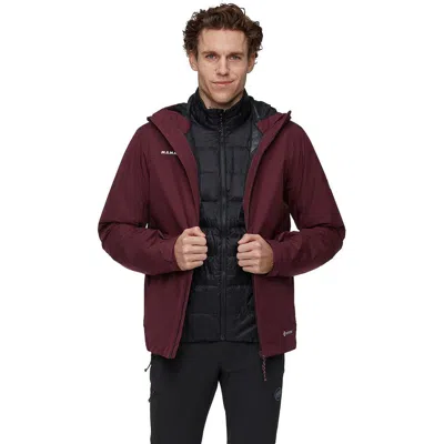 Mammut Treeline 3-in-1 Hs Hooded Jacket In Brown