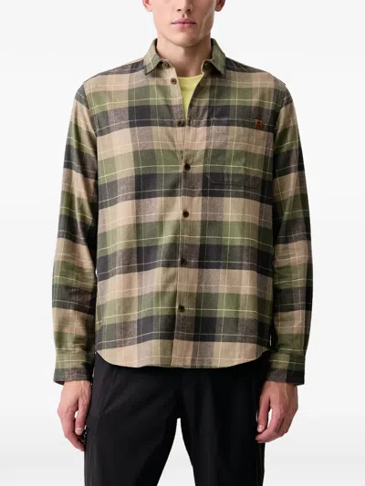 Mammut Trovat Check-print Flannel Shirt In 그린