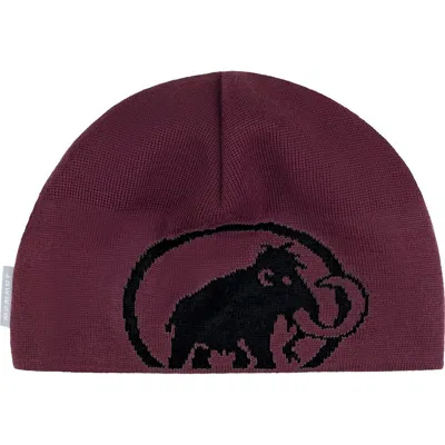 Mammut Tweak Beanie In Burgundy