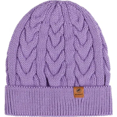 Mammut Valbella Beanie In Purple