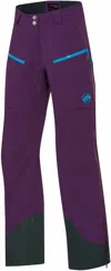 Mammut Women's Luina Tour Hard Shell Pant In Velvet In Purple