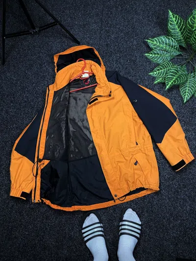 Pre-owned Mammut X Outdoor Life Membrane Jacket Mammot Outdoor Gore Tex Vintage Size M In Black/yellow