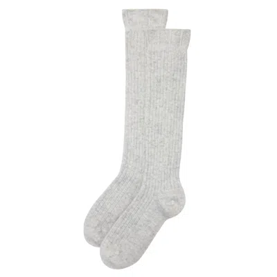 Mamu Dream Women's Grey Long Merino Wool & Cashmere Socks In Gray
