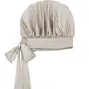 Mamu Dream Women's Neutrals Soft Beige Oversized Silk Bonnet In Sand