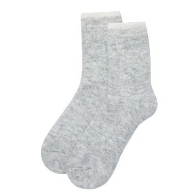 Mamu Dream Women's The 'really Cosy' Socks In Grey Marl In Gray