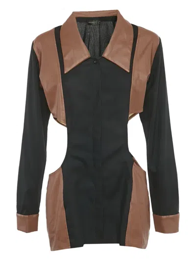 Pre-owned Mamzi Cut-outs Shirt In Black