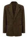 Man On The Boon. Buttoned Jacket In Brown