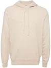 Man On The Boon. Cashmere Long-sleeved Hoodie In Neutrals