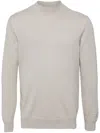 Man On The Boon. Cashmere Mock-neck Jumper In Grey