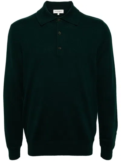 MAN ON THE BOON. CASHMERE POLO JUMPER
