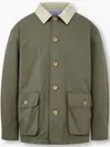 Man On The Boon. Colour-block Cotton Jacket In Green