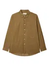 Man On The Boon. Corduroy Buttoned Shirt In Brown