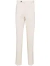 Man On The Boon. Corduroy Tapered Trousers In Neutrals