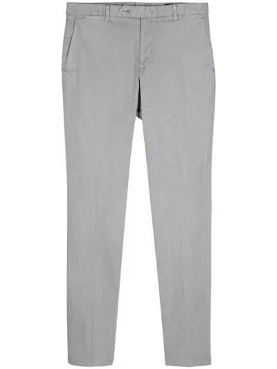 Man On The Boon. Cotton-blend Chino Trousers In Grey