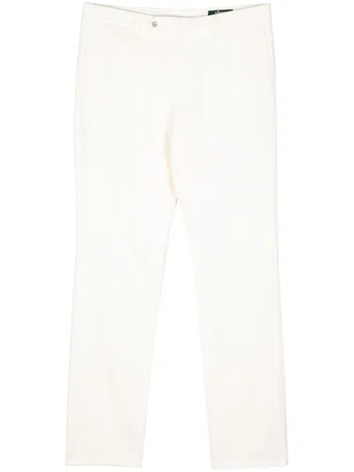 Man On The Boon. Cotton-blend Chino Trousers In White