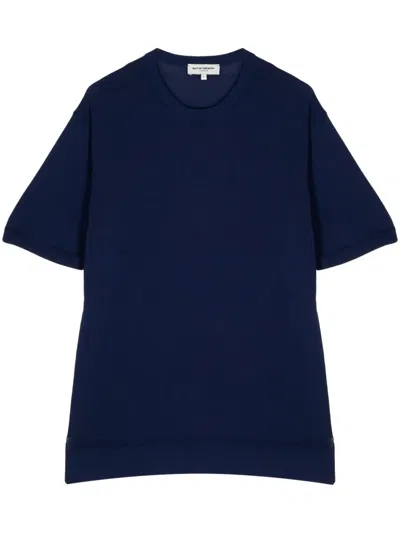 Man On The Boon. Cotton-blend T-shirt In Blue