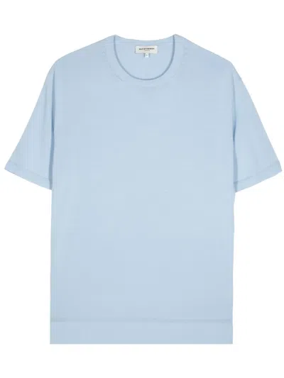 Man On The Boon. Cotton-blend T-shirt In Blue