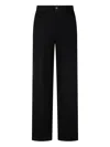 Man On The Boon. Cotton Chino Trousers In Black