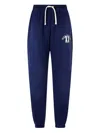 Man On The Boon. Cotton Track Pants In Blue