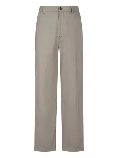 Man On The Boon. Cotton Trousers In Gray